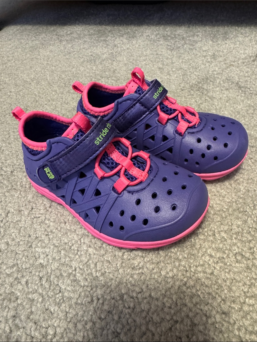 Stride Rite Purple and Hot Pink Kids Water Shoes